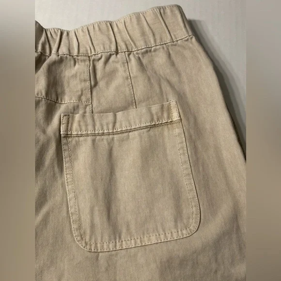 NWT $98 Free People After Love Roll Cuff Wide Leg Pants Sandshell Size Medium - Picture 8 of 13